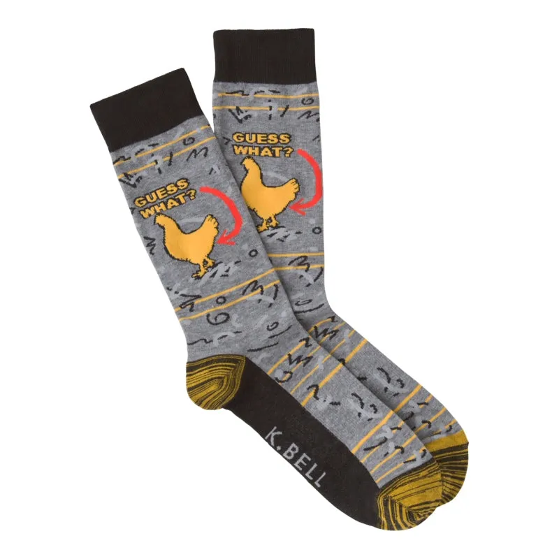 K Bell Mens Chicken Butt Sock